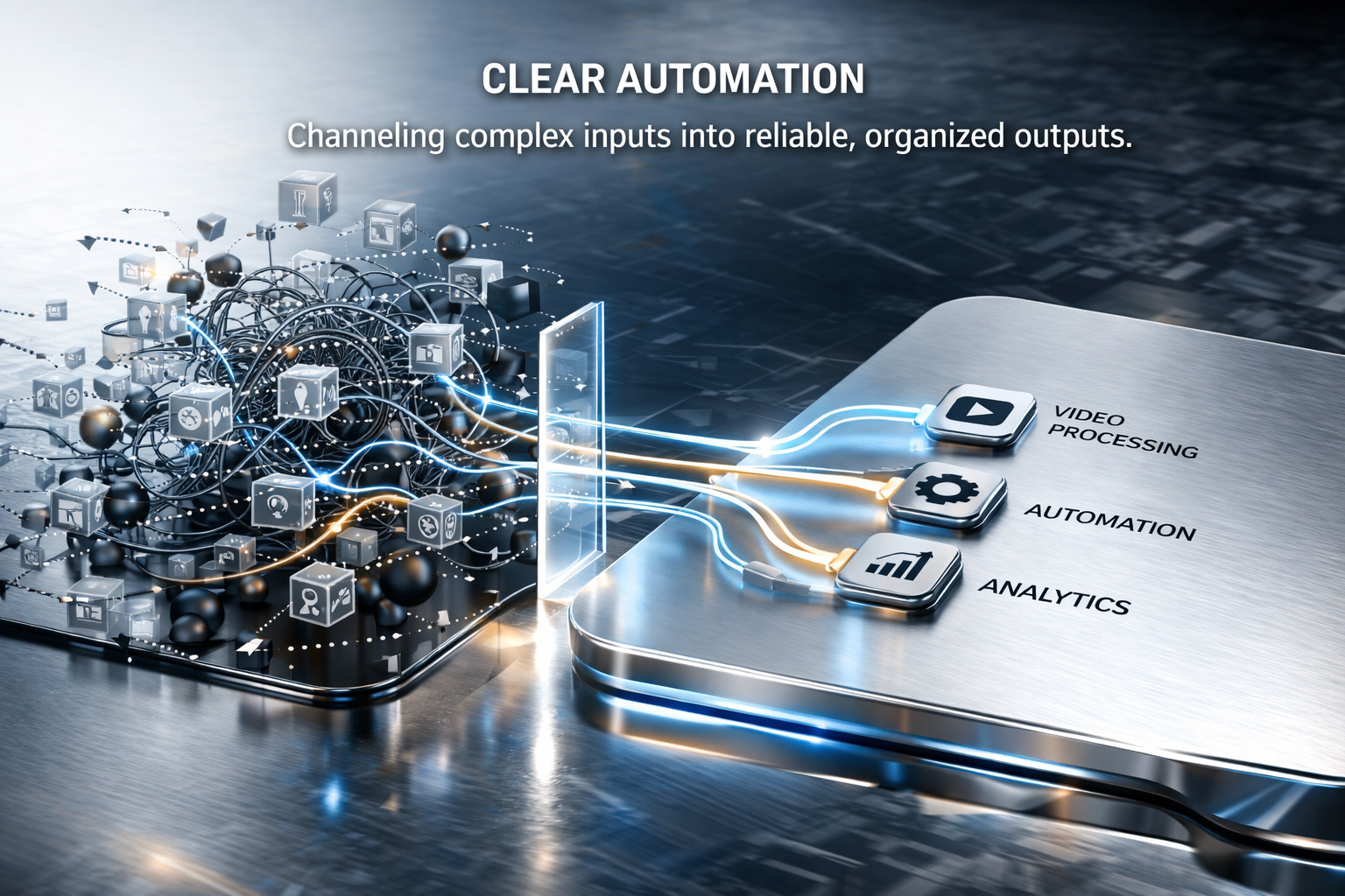 Clear automation visual for trustworthy AI workflows